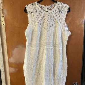 Off White Brisa Lace Dress